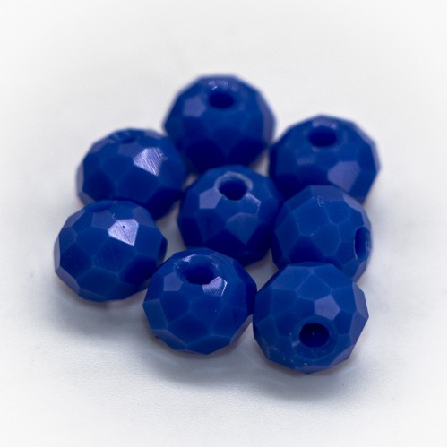 Бусины рондели 6*4мм, светло-голубой непрозрачный